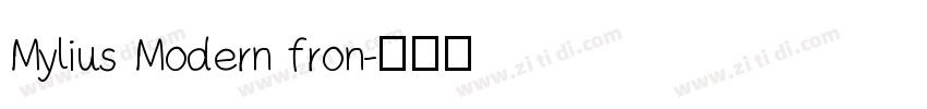 Mylius Modern fron字体转换